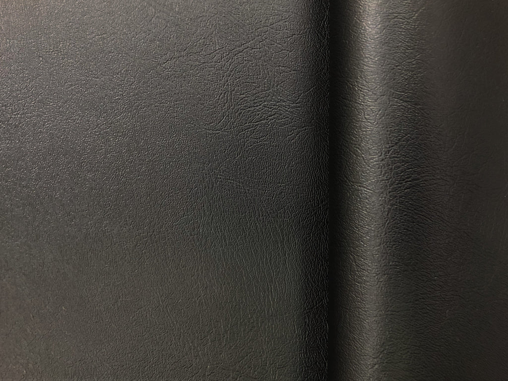 Heavy Duty Black Vegan Faux Leather Marine Upholstery Vinyl Fabric