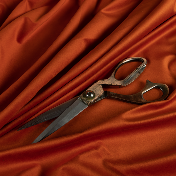 Norfolk soft velour material orange colour upholstery fabric ctr-1782 Roman blinds