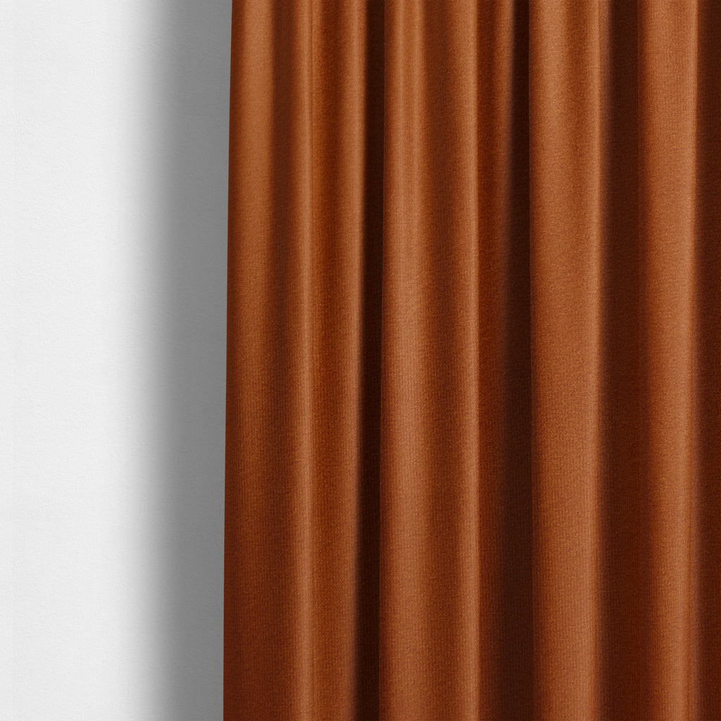 Norfolk soft velour material orange colour upholstery fabric ctr-1782 Roman blinds