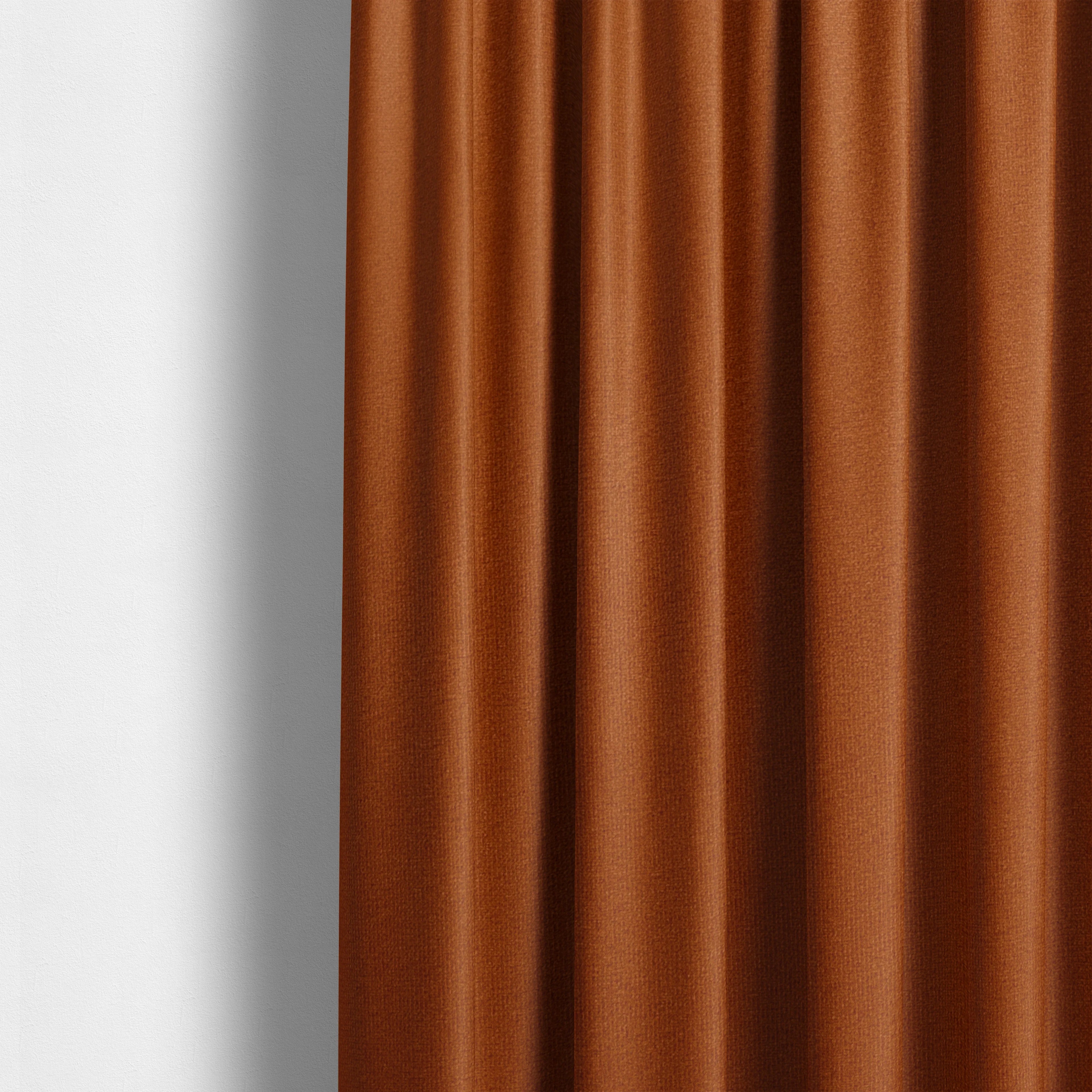 Norfolk soft velour material orange colour upholstery fabric ctr-1782 Roman blinds