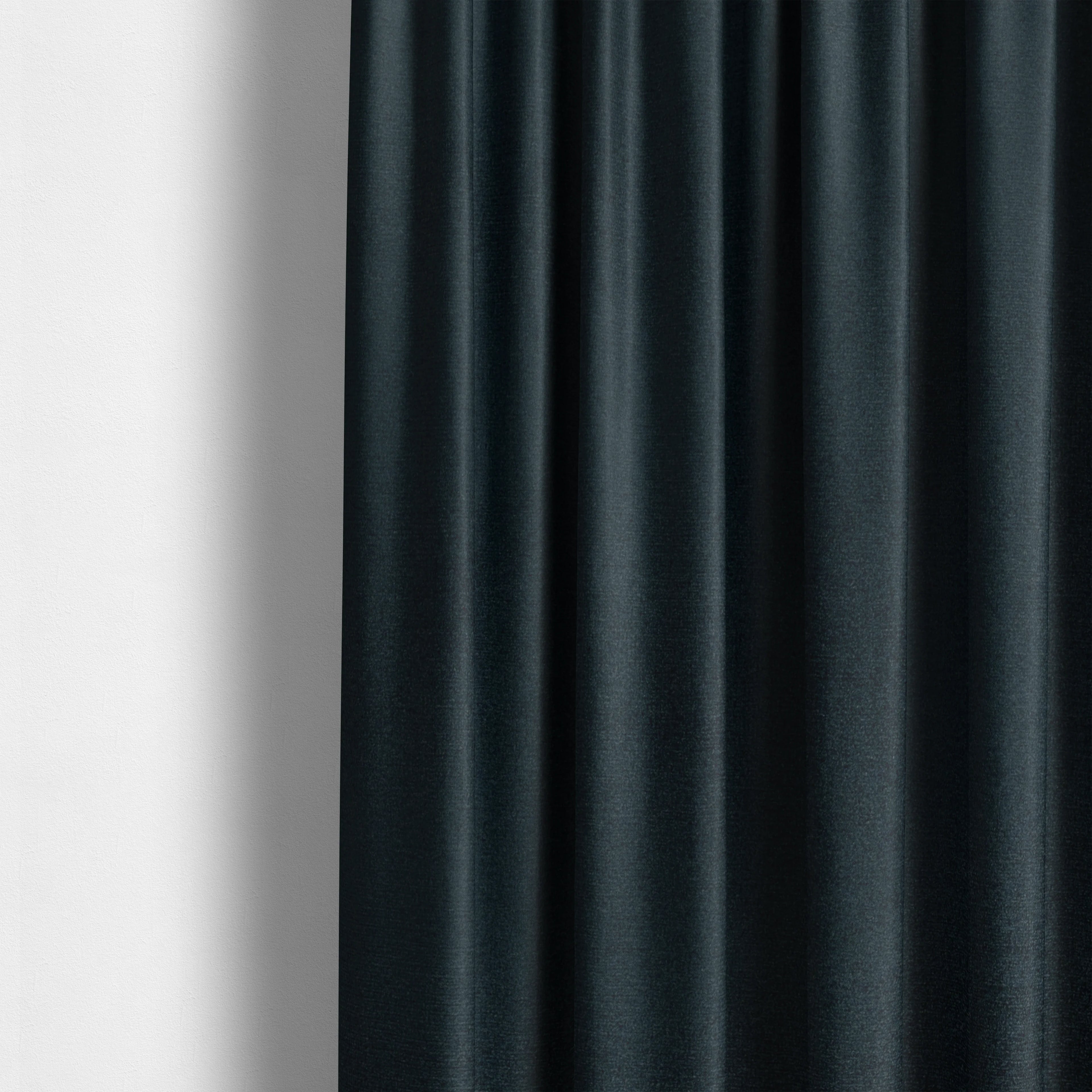 Norfolk Soft Velour Material Midnight Blue Colour Upholstery Fabric CTR-1788 - Made To Measure Curtains