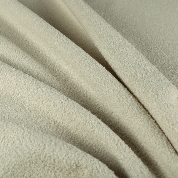 Ivory Boucle Recycled PET Material Cream Colour Upholstery Fabric CTR-1840 - Made To Measure Curtains