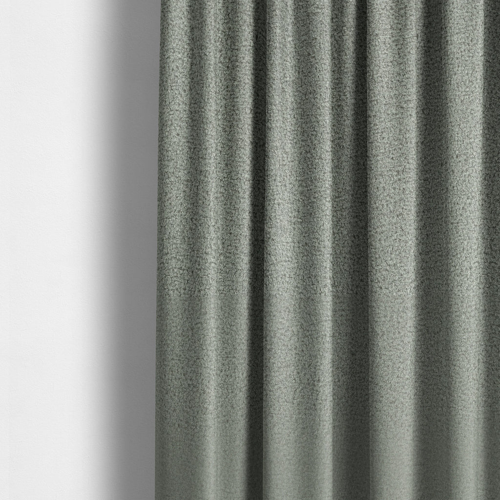 Ivory Boucle Recycled PET Material Silver Colour Upholstery Fabric CTR-1843 - Made To Measure Curtains