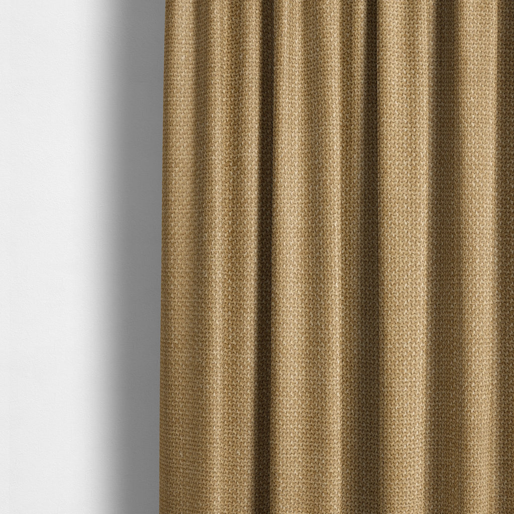 Narvik Weave Textured Water Repellent Treated Material Yellow Colour Upholstery Fabric CTR-2113 - Made To Measure Curtains