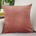 18x18 Salmon Velvet Pillow Covers